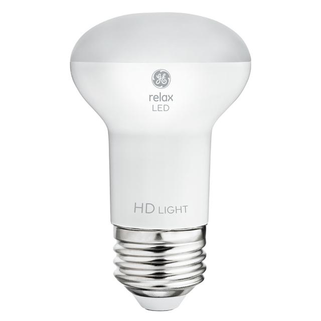 GE Relax HD LED 40 Watt Replacement, Soft White, R16 Indoor Floodlight Bulbs (2 Pack)