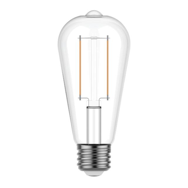GE Reveal HD+ LED 60 Watt Replacement, Reveal, ST19 Edison Bulbs (4 Pack)