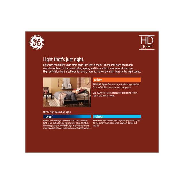 GE Relax HD LED 90 Watt Replacement, Soft White, BR30 Indoor Floodlight Bulbs (2 Pack)