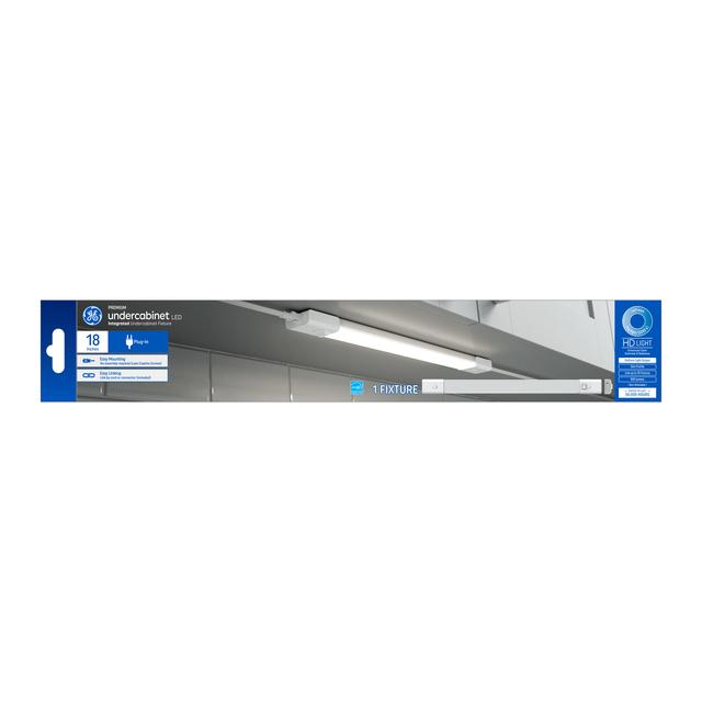 GE Premium Slim Undercabinet LED Refresh HD Daylight 10 W LED enfichable 18 dans un luminaire (1-Pack) intégré connectable