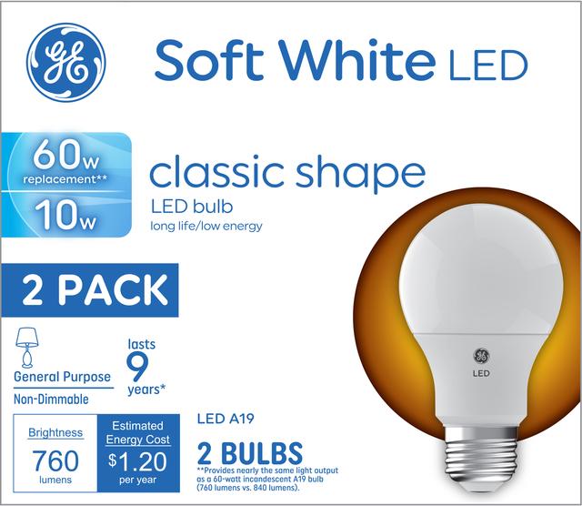 Ge led bulbs 760 lumens non dimmable deals