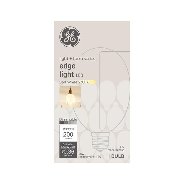 GE Light + Form Edge Light Soft White 25W E27 (1 bulb)