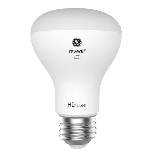 GE Reveal HD+ LED 45 Watt Replacement, Reveal, R20 Indoor Floodlight Bulbs (2 Pack)