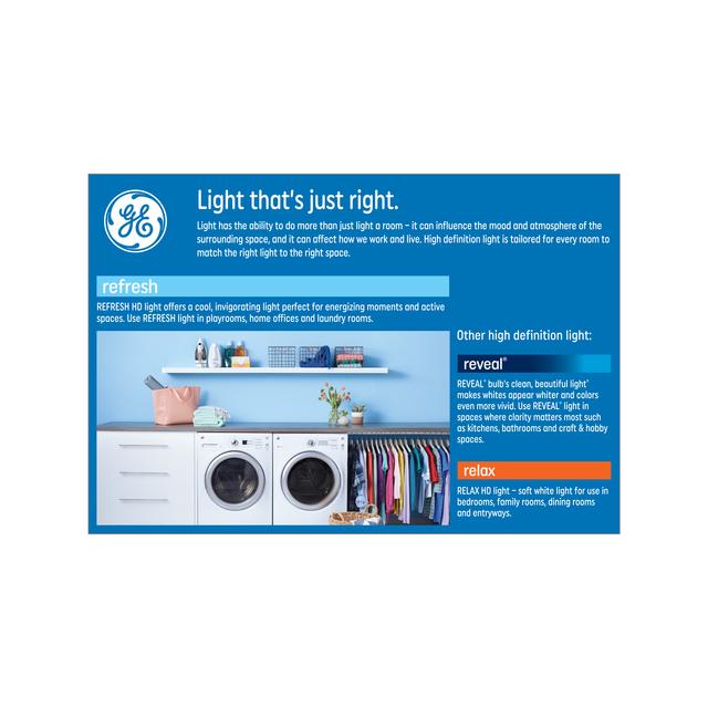 GE Refresh HD LED 90 Watt Replacement, Daylight, PAR38 Outdoor Floodlight Bulbs (2 Pack)