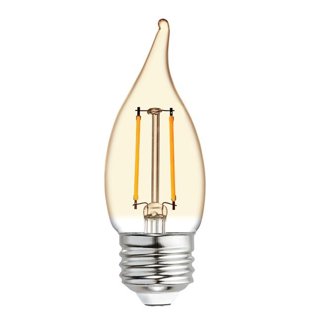 GE Vintage LED 40 Watt Replacement, Candlelight, CA11 Deco - Candle Bulb (1 Pack)