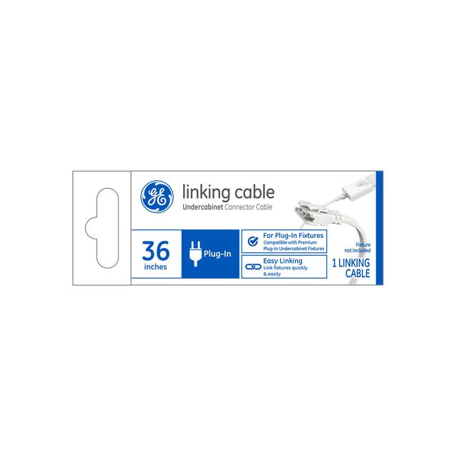 GE 36in 2-Wire Linking Cable for Premium Slim Plug-In Undercabinet Fixtures (1-Pack)