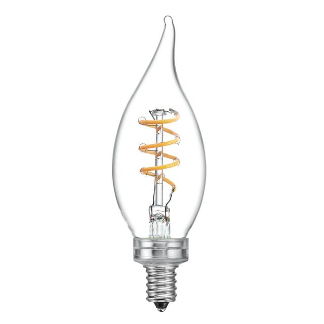 GE Vintage LED 25 Watt Replacement, Candlelight, CA11 Deco - Candle Bulbs (1 Pack)
