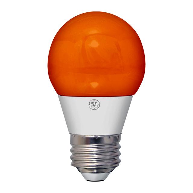GE Classic LED Watt Replacement, Orange Light, A15 Specialty Bulb (1 Pack)
