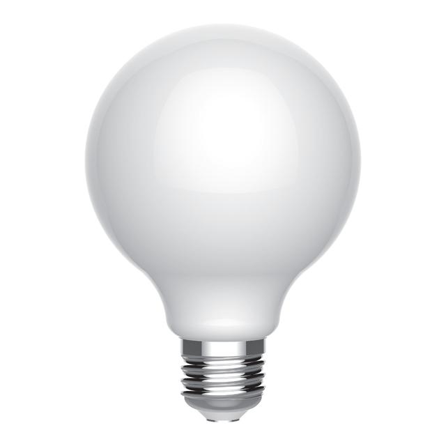 GE Basic LED 60 Watt Replacement, Soft White, G25 Vanity - Globe Bulbs (2 Pack)