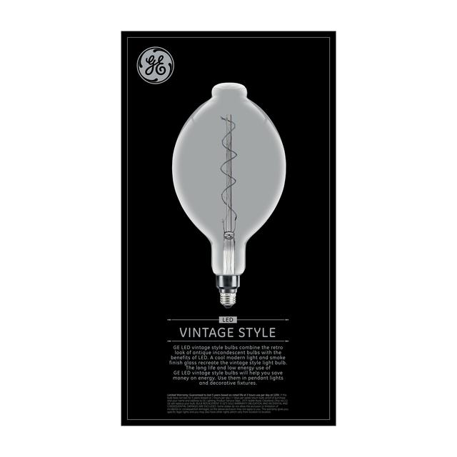 GE Vintage LED 25 Watt Replacement, Daylight, BT56 Deco - Globe Bulbs (1 Pack)