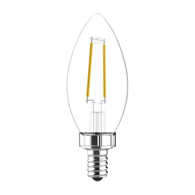 GE Basic LED 40 Watt Replacement, Soft White, B11 Deco - Candle Bulbs (2 Pack)