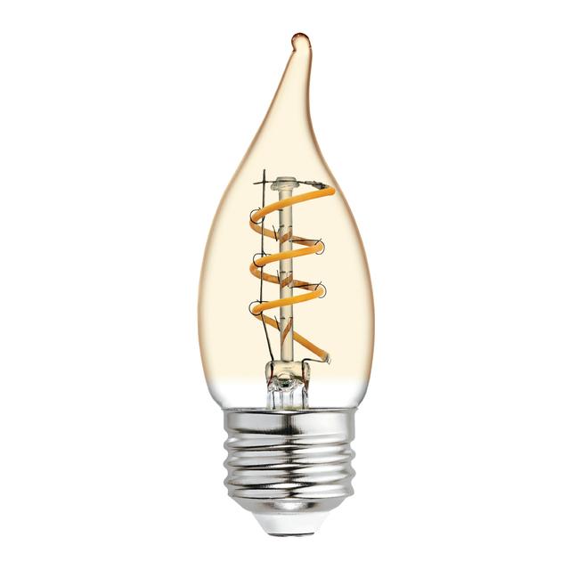 GE Vintage LED 25 Watt Replacement, Candlelight, CA11 Deco - Candle Bulb (1 Pack)