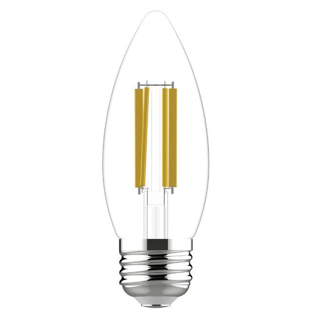 GE Ultra Bright LED 100 Watt Replacement, Daylight, B12 Deco - Candle Bulbs (3 Pack)