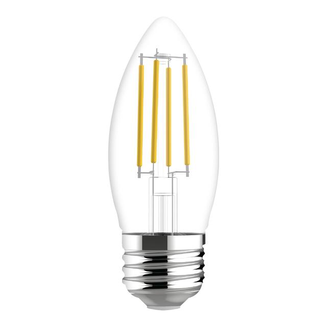 GE Relax HD LED 60 Watt Replacement, Warm White, B11 Deco - Candle Bulbs (3 Pack)