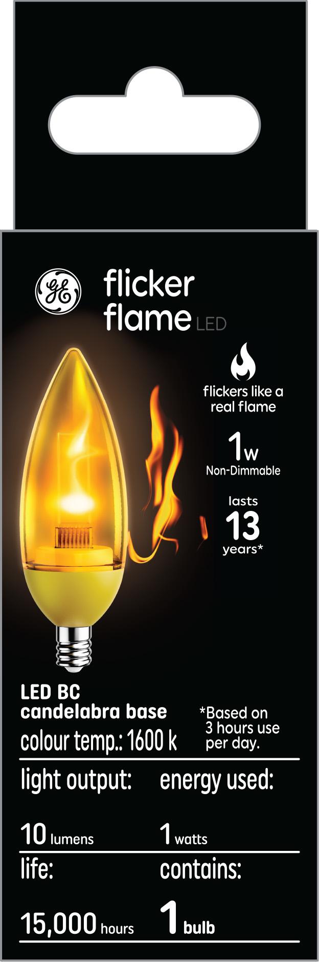 GE Specialty LED Candlelight B11 Deco Candle Bulb 1 Pack