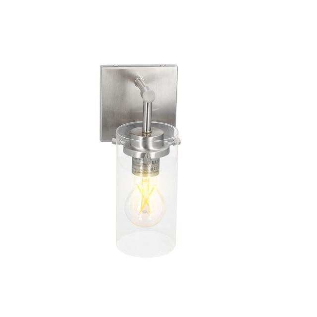 GE Mentor 1-Light Sconce Traditional Brushed Nickel Sconce