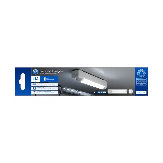 GE 9.7in Rechargeable Battery Powered Cool Daylight LED Fixture with Motion Sensor