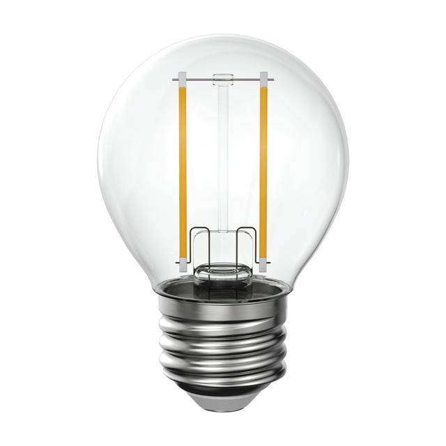 GE Reveal HD+ LED 40 Watt Replacement, Reveal, G16.5 Vanity - Globe Bulbs (2 Pack)