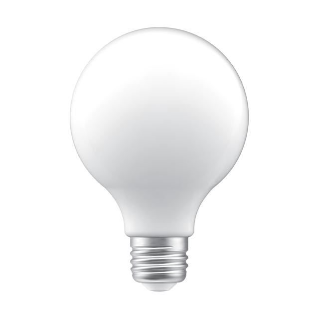 GE Classic LED 60 Watt Replacement, Soft White, G25 Deco - Globe Bulbs (4 Pack)