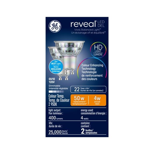 Reveal LED 50W GU10 (2-Pack) (FR)