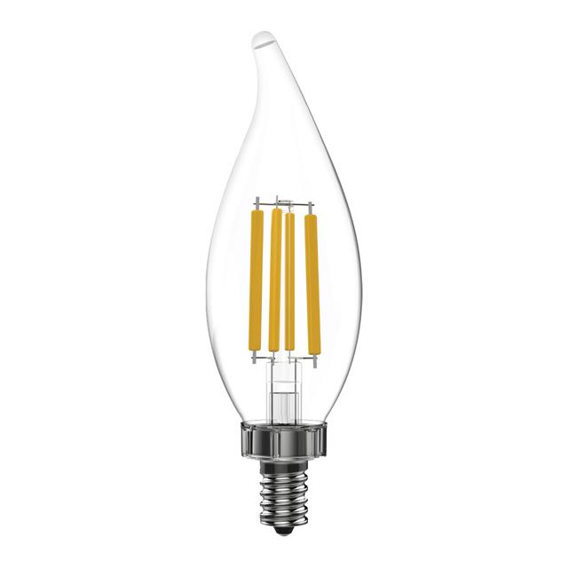 GE Ultra Bright LED 100 Watt Replacement, Daylight, CA12 Deco - Candle Bulbs (3 Pack)
