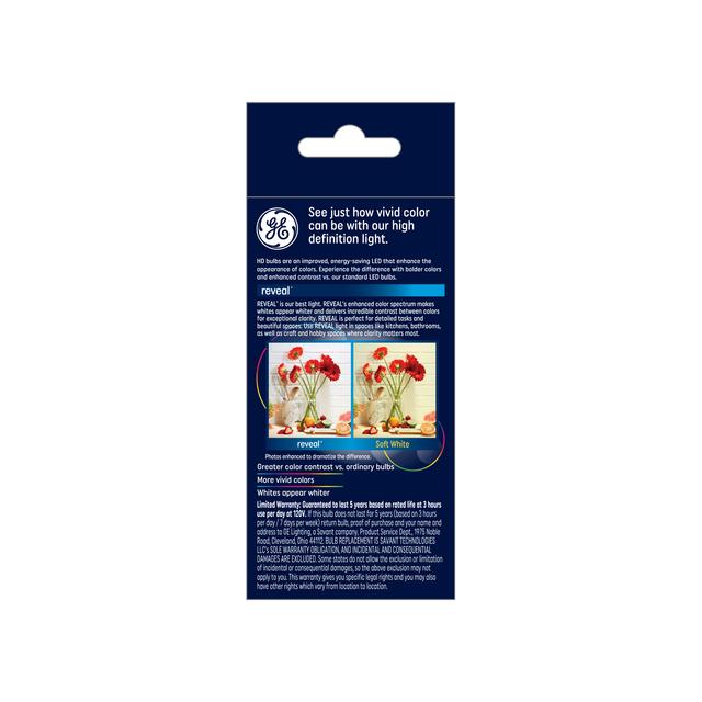 GE Reveal HD+ LED 75 Watt Replacement, Reveal, A19 General Purpose Bulb (1 Pack)