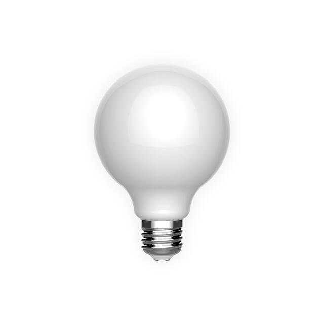 GE Classic LED 60 Watt Replacement, Daylight, G25 Vanity - Globe Bulbs (3 Pack)