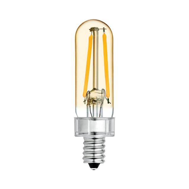GE Vintage Style T6 LED Light Bulb, Tube Light Amber Glass, 40