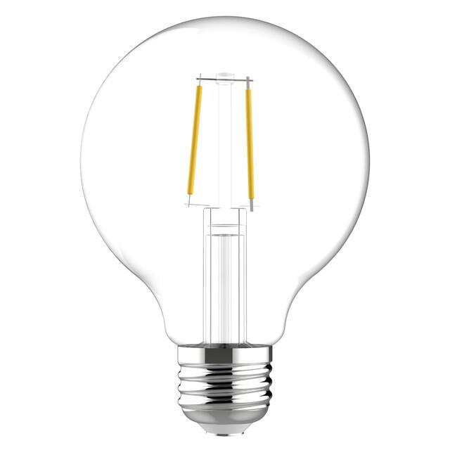 GE Classic LED 40 Watt Replacement, Soft White, G25 Vanity - Globe Bulbs (2 Pack)