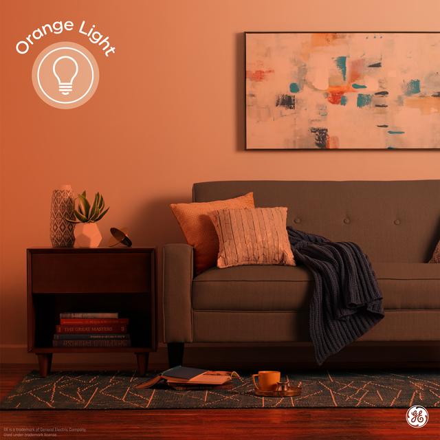 GE Classic LED 40 Watt Replacement, Orange Light, A15 Specialty Bulb (1 Pack)