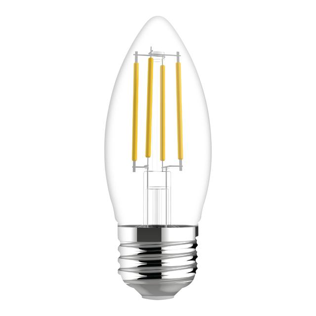 GE Relax HD LED 60 Watt Replacement, Soft White, B11 Deco - Candle Bulbs (3 Pack)