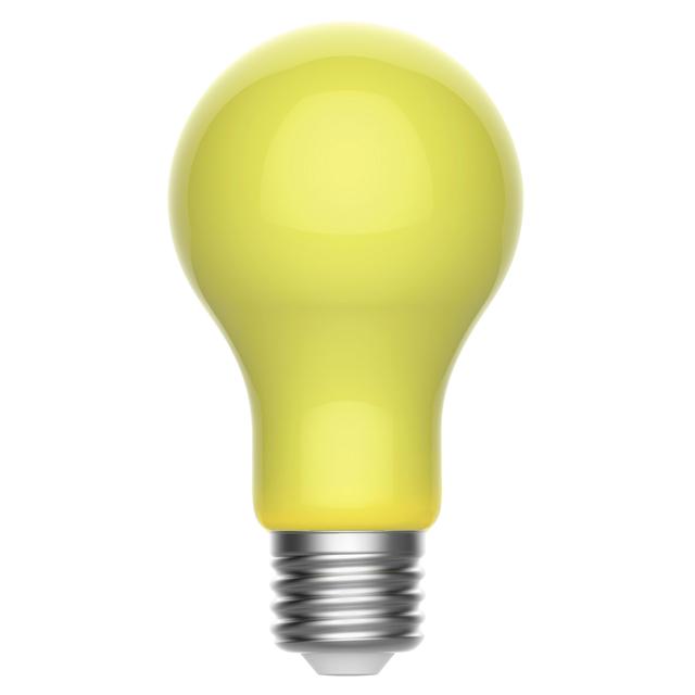GE Specialty LED 100 Watt Replacement, Yellow Light, A19 Bug Light Bulb (1 Pack)