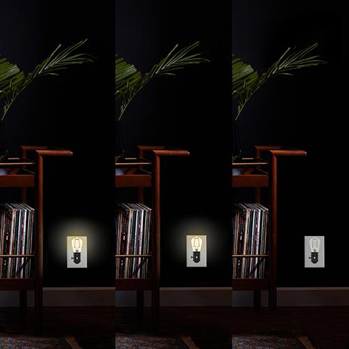 GE Night Light Vintage LED Warm Candlelight Decorative Farmhouse Plug-in Fixture (1-Pack)