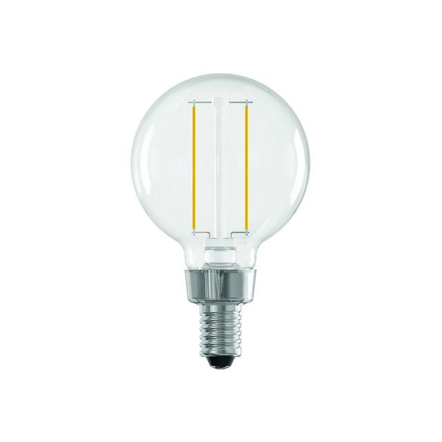 GE Reveal HD+ LED 40 Watt Replacement, Reveal, G16.5 Vanity - Globe Bulbs (2 Pack)