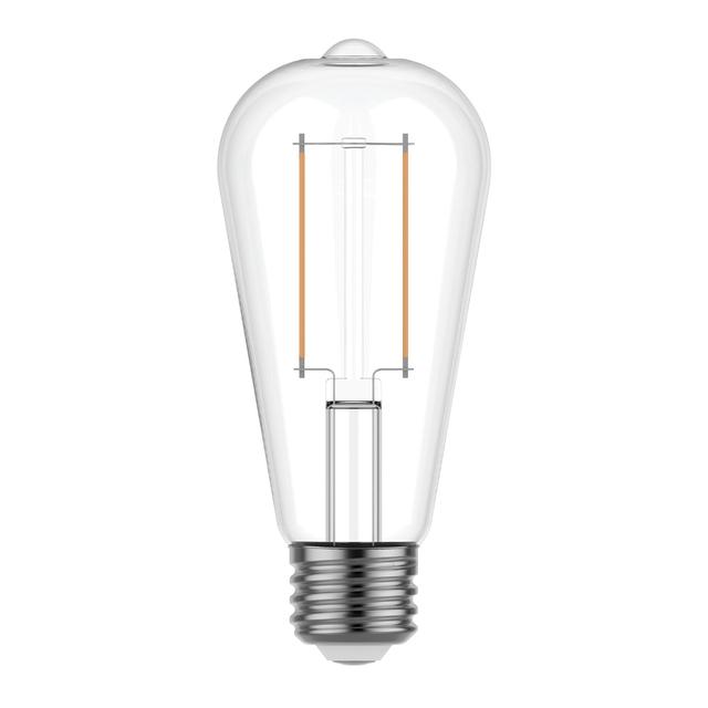 GE Reveal HD+ LED 40 Watt Replacement, Reveal, ST19 Edison Bulbs (4 Pack)
