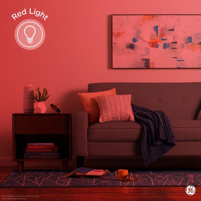 GE Classic/LED Core LED, Red Light, PAR38 Outdoor Floodlight Bulbs (1 Pack)