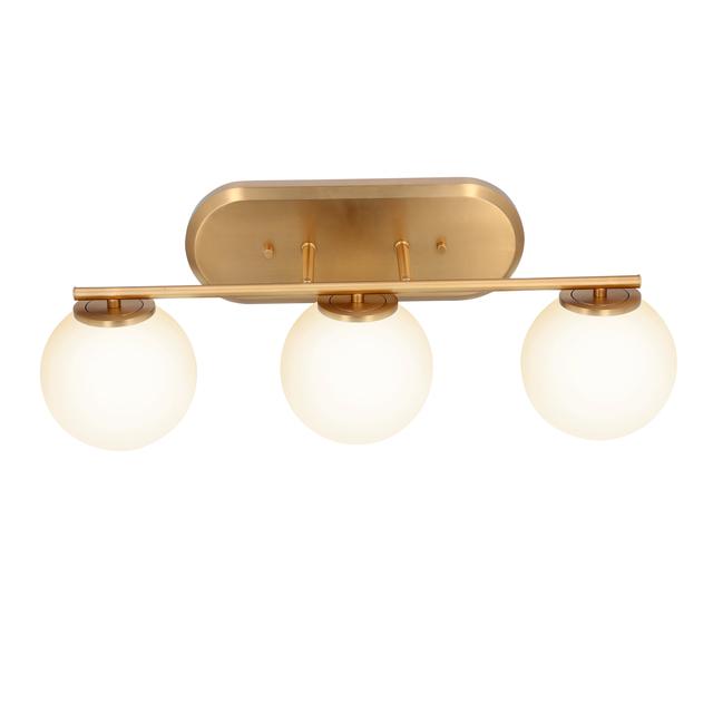 GE 3-Light Vanity Solon Family Soft Gold