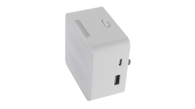 GE Night Light LED Dual USB Warm Candlelight Plug-in Fixture (1-Pack)