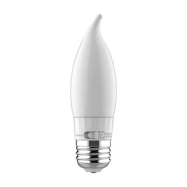 GE Reveal HD+ LED 60 Watt Replacement, Reveal, CA11 Deco - Candle Bulbs (3 Pack)