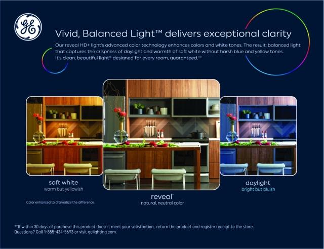 GE Reveal HD+ LED 40 Watt Replacement, Reveal, G25 Vanity - Globe Bulbs (2 Pack)