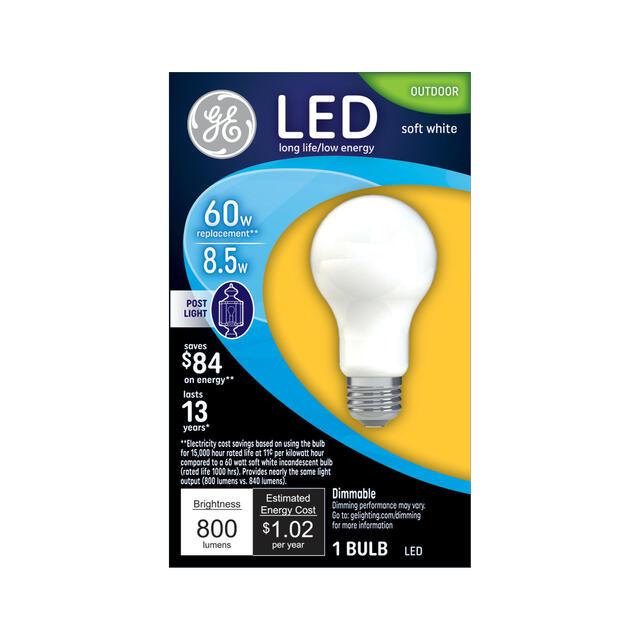 GE Classic LED 60 Watt Replacement, Soft White, A19 Specialty Bulb (1 Pack)