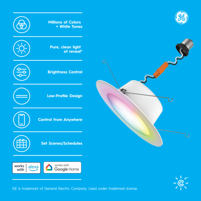 Fitting downlight 6 inch clearance