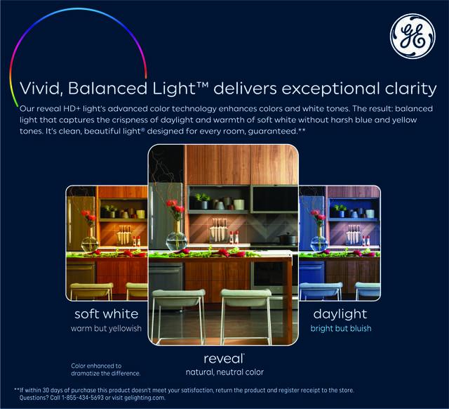 GE Reveal HD+ LED 65 Watt Replacement, Reveal, BR30 Indoor Floodlight Bulbs (2 Pack)