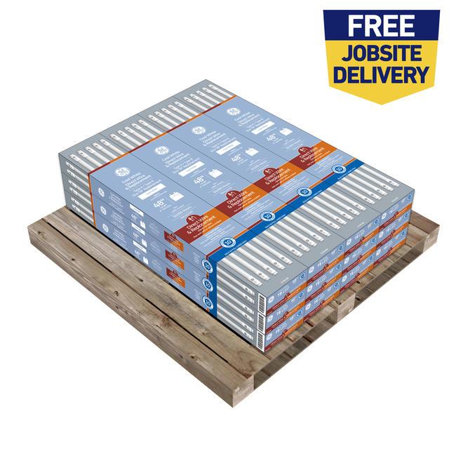 GE LED Hybrid Cool White 15 Watt 47.78 Inches T8 G13 Base LED Tube 120 Pack