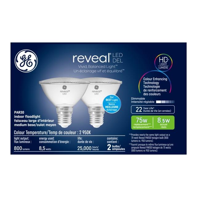 Reveal LED 75W PAR30L (2-Pack) (FR)