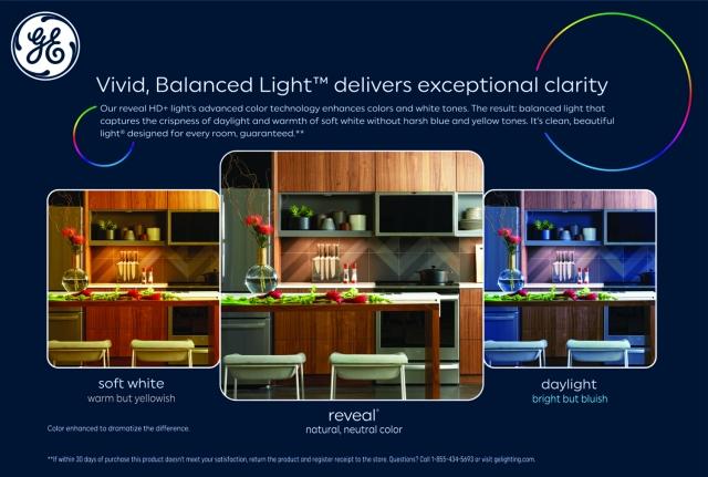 GE Reveal HD+ LED 60 Watt Replacement, Reveal, A19 General Purpose Bulbs (8 Pack)