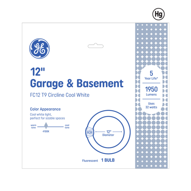 GE Cool White 32 Watt T9 G10q Base Fluorescent Tube 1 Pack