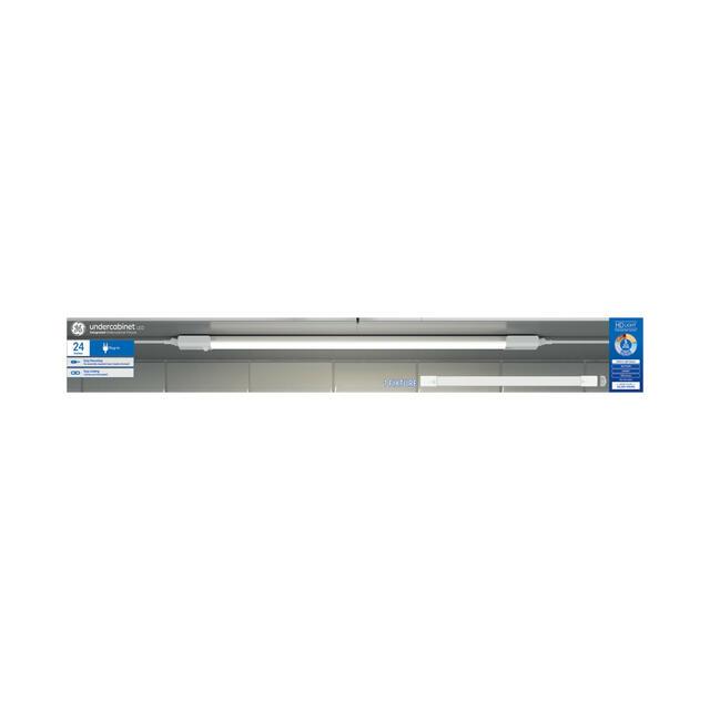 GE LED Undercabinet Light Fixture, Plug-in Integrated Bar Light, 24in (1-Pack)
