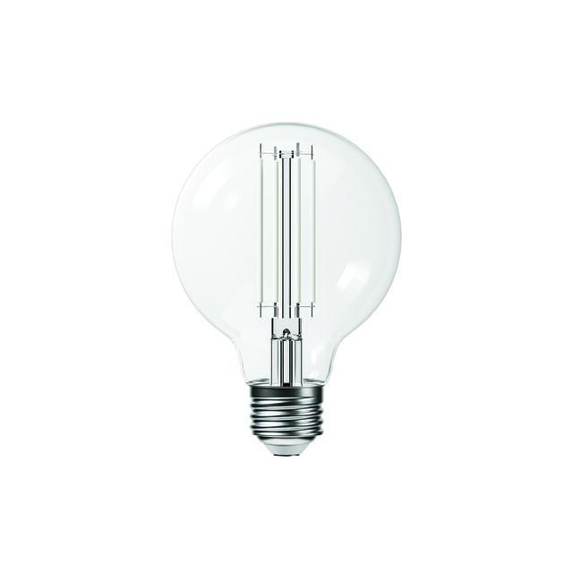 GE Pearl Filament LED 60 Watt Replacement, Soft White, G25 Deco - Globe Bulbs (2 Pack)