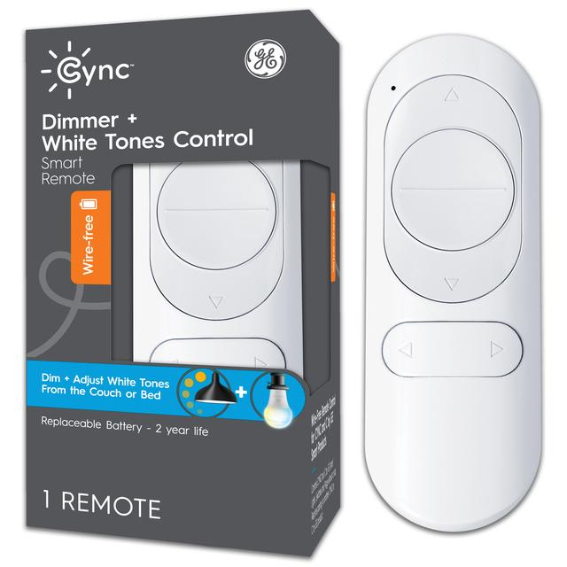 GE CYNC Smart Remote, Dimmer Remote + White Tones Control, Bluetooth  Enabled, Battery Powered (1 Pack)